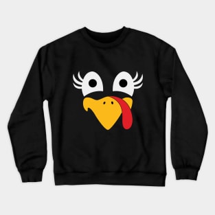 Thanksgiving Turkey Face Crewneck Sweatshirt